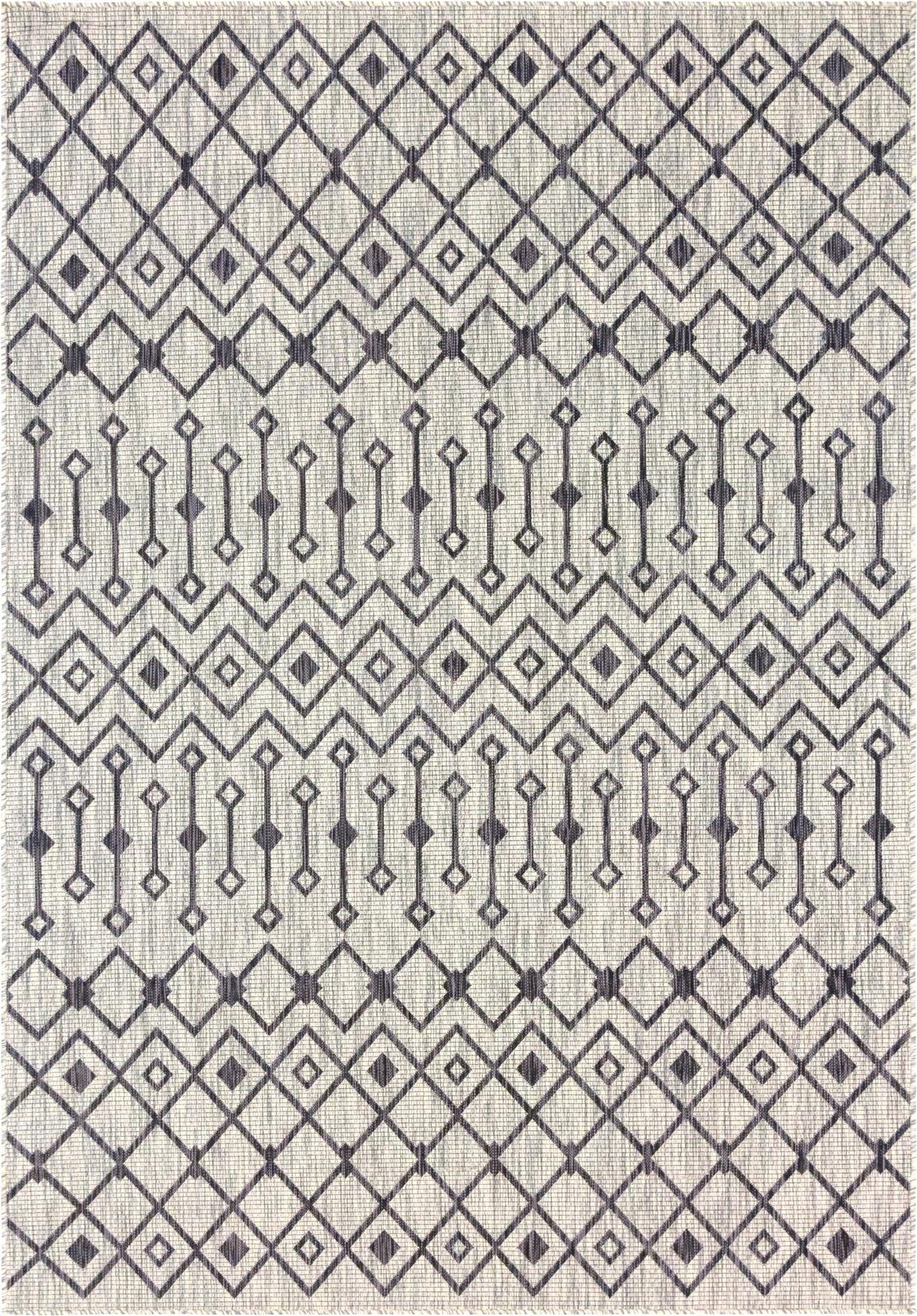 Primary image 7' x 10'  Washable Trellis Indoor / Outdoor Rug
