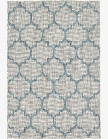4' x 6' Easy-Clean Trellis Indoor / Outdoor Rug