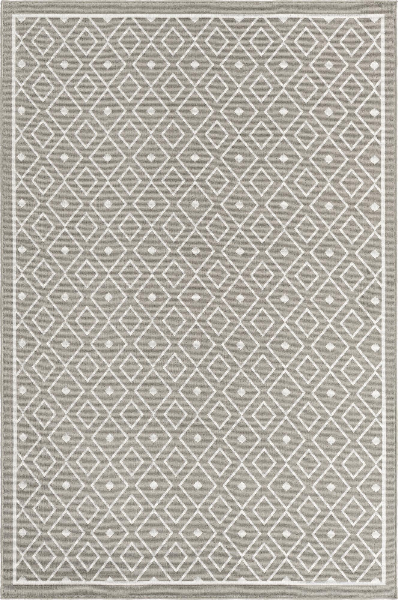 Primary image 6' x 9'  Washable Trellis Indoor / Outdoor Rug
