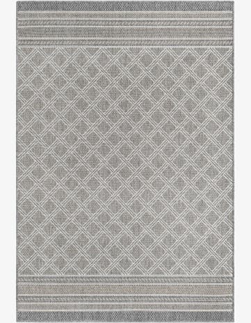 4' 1 x 6' 1 Easy-Clean Trellis Indoor / Outdoor Rug