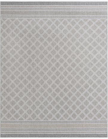 7' 10 x 10' Easy-Clean Trellis Indoor / Outdoor Rug