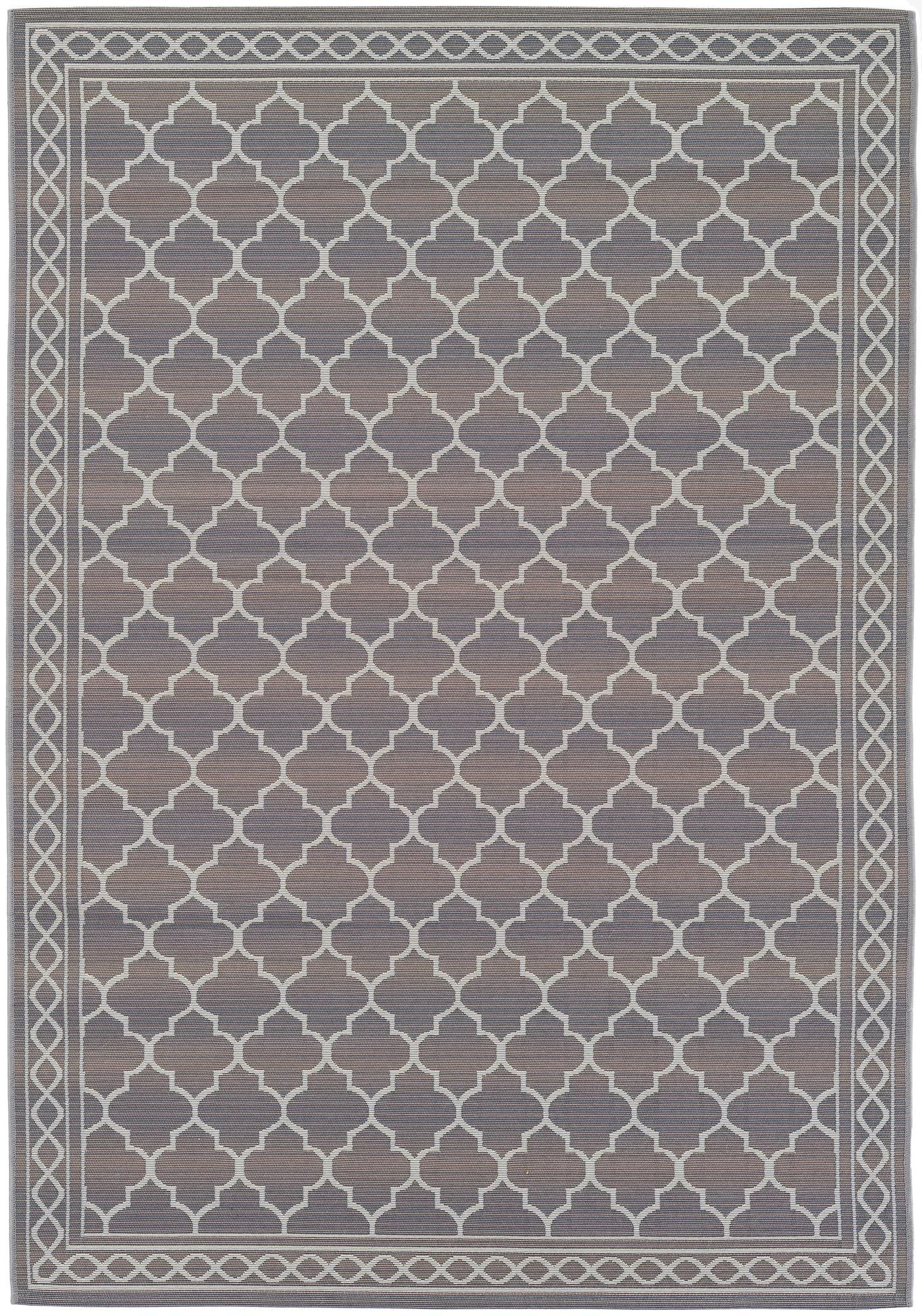 5' 3 x 7' 7 Easy-Clean Trellis Indoor / Outdoor Rug