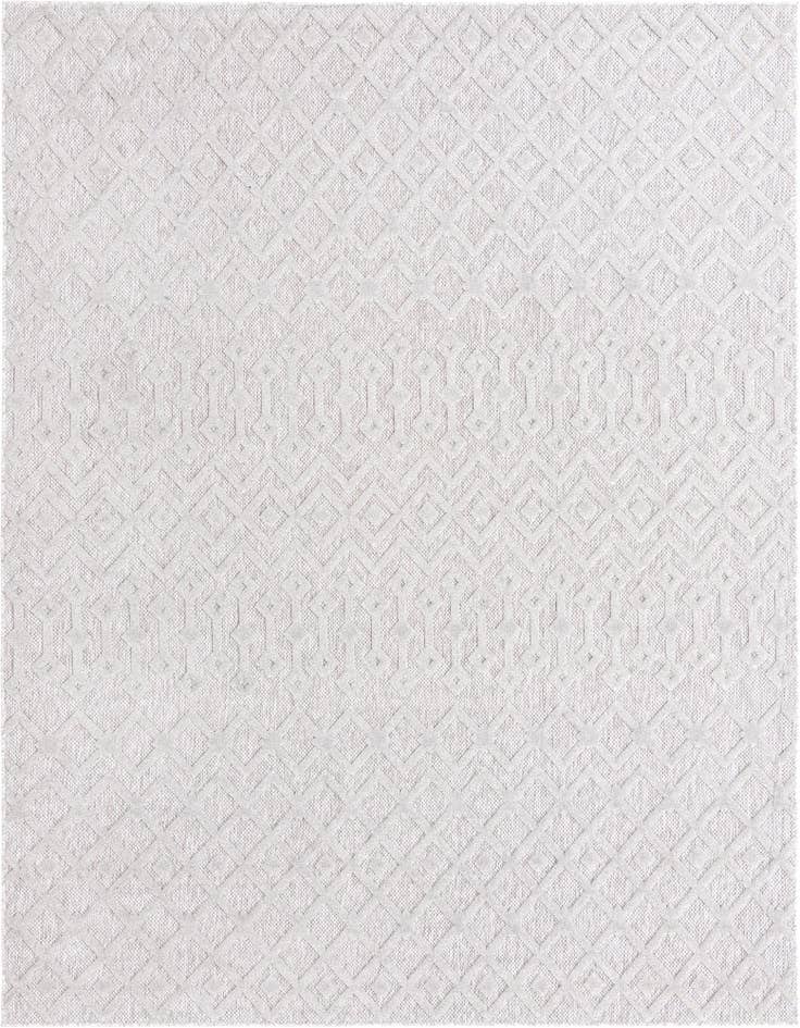Detail image of 9' x 12' Easy-Clean Trellis Textured Indoor / Outdoor Rug