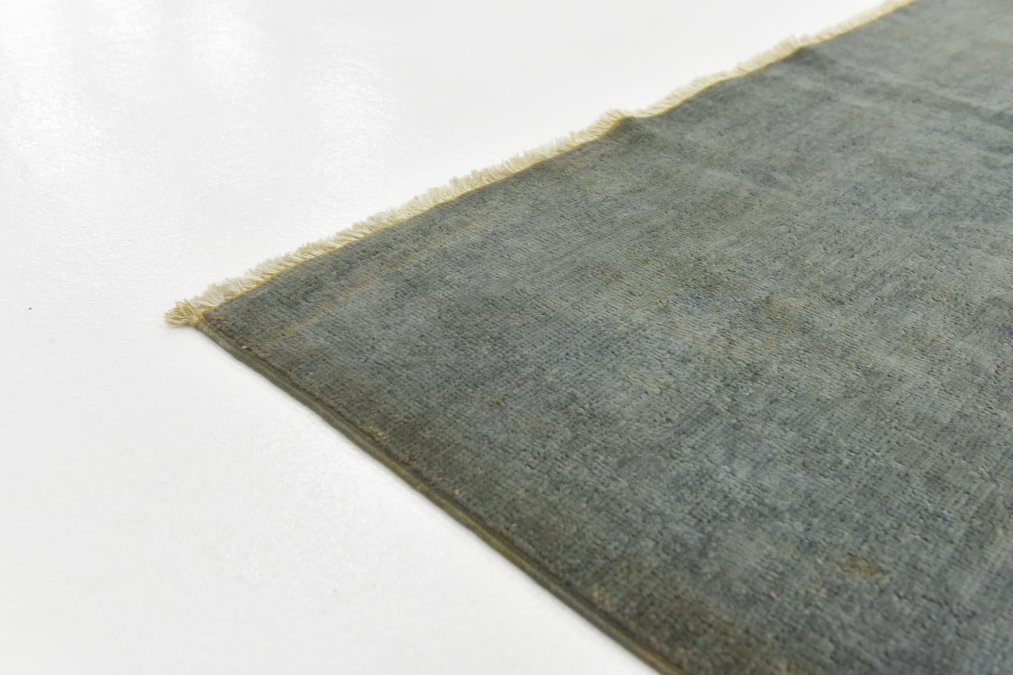6' 8 x 9' 8 Hand Knotted Over-Dyed Ziegler Oriental Rug