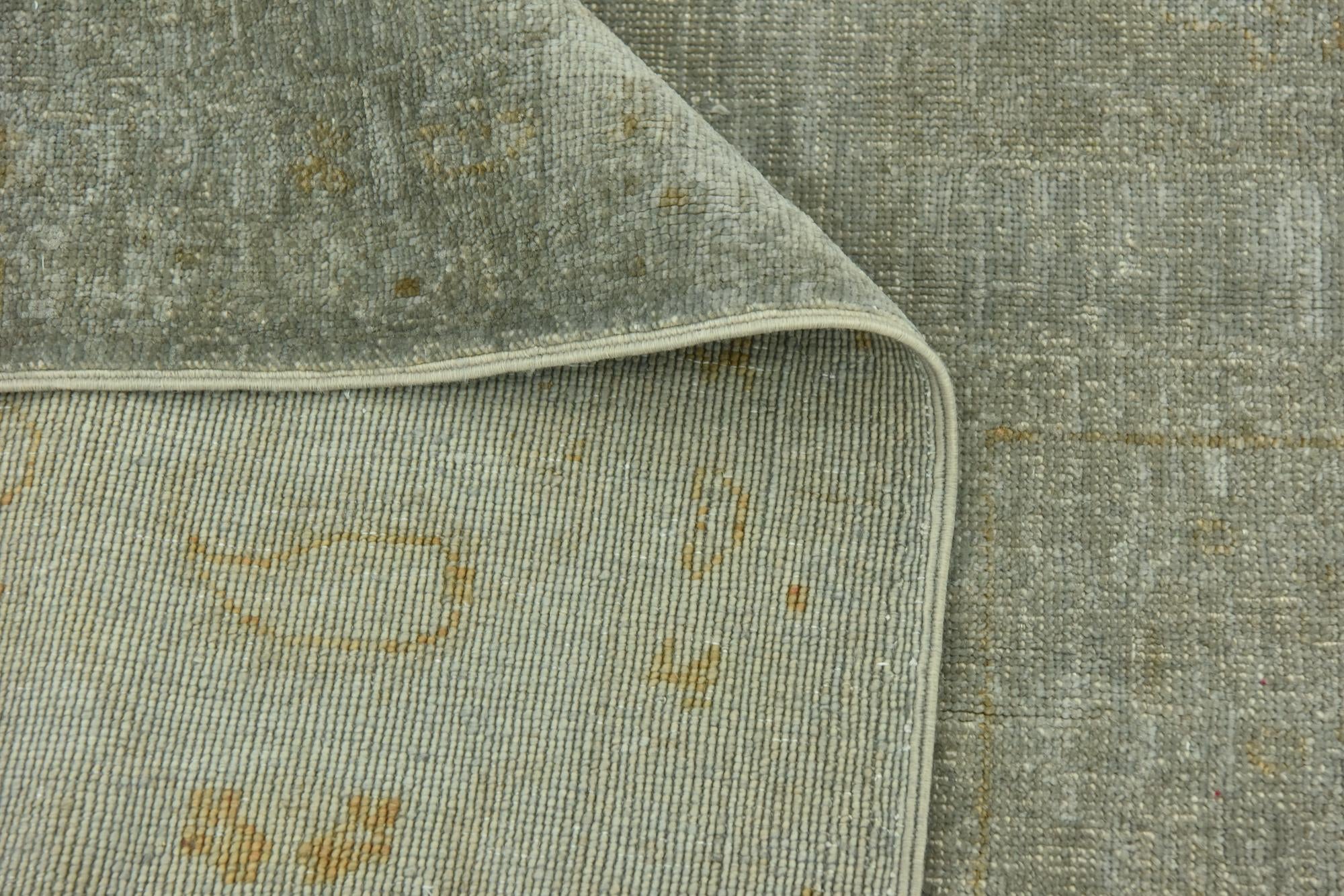 6' 10 x 9' 9 Hand Knotted Over-Dyed Ziegler Wool Rug