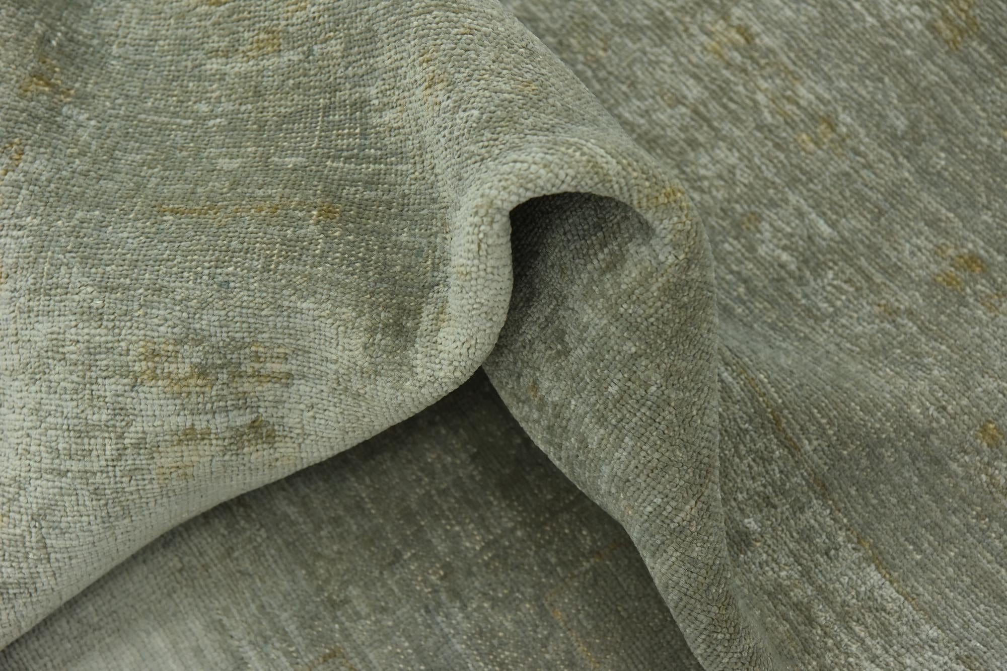 6' 10 x 9' 9 Hand Knotted Over-Dyed Ziegler Wool Rug