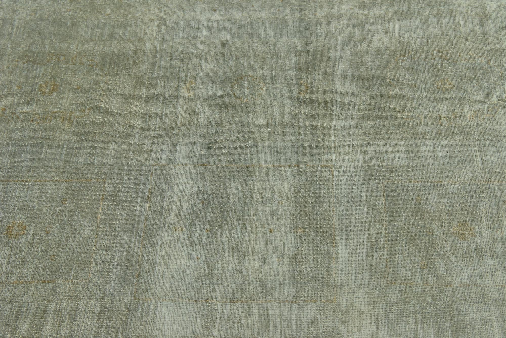 6' 10 x 9' 9 Hand Knotted Over-Dyed Ziegler Wool Rug