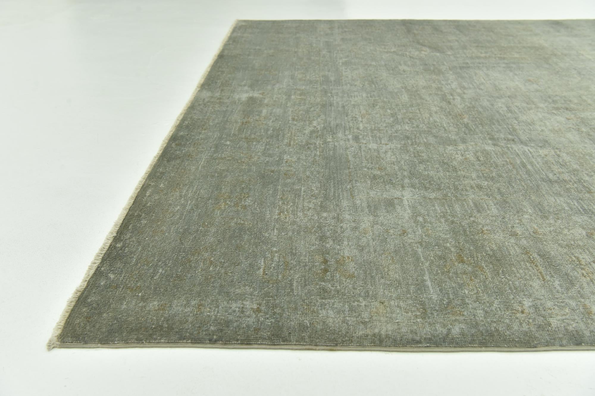 6' 10 x 9' 9 Hand Knotted Over-Dyed Ziegler Wool Rug