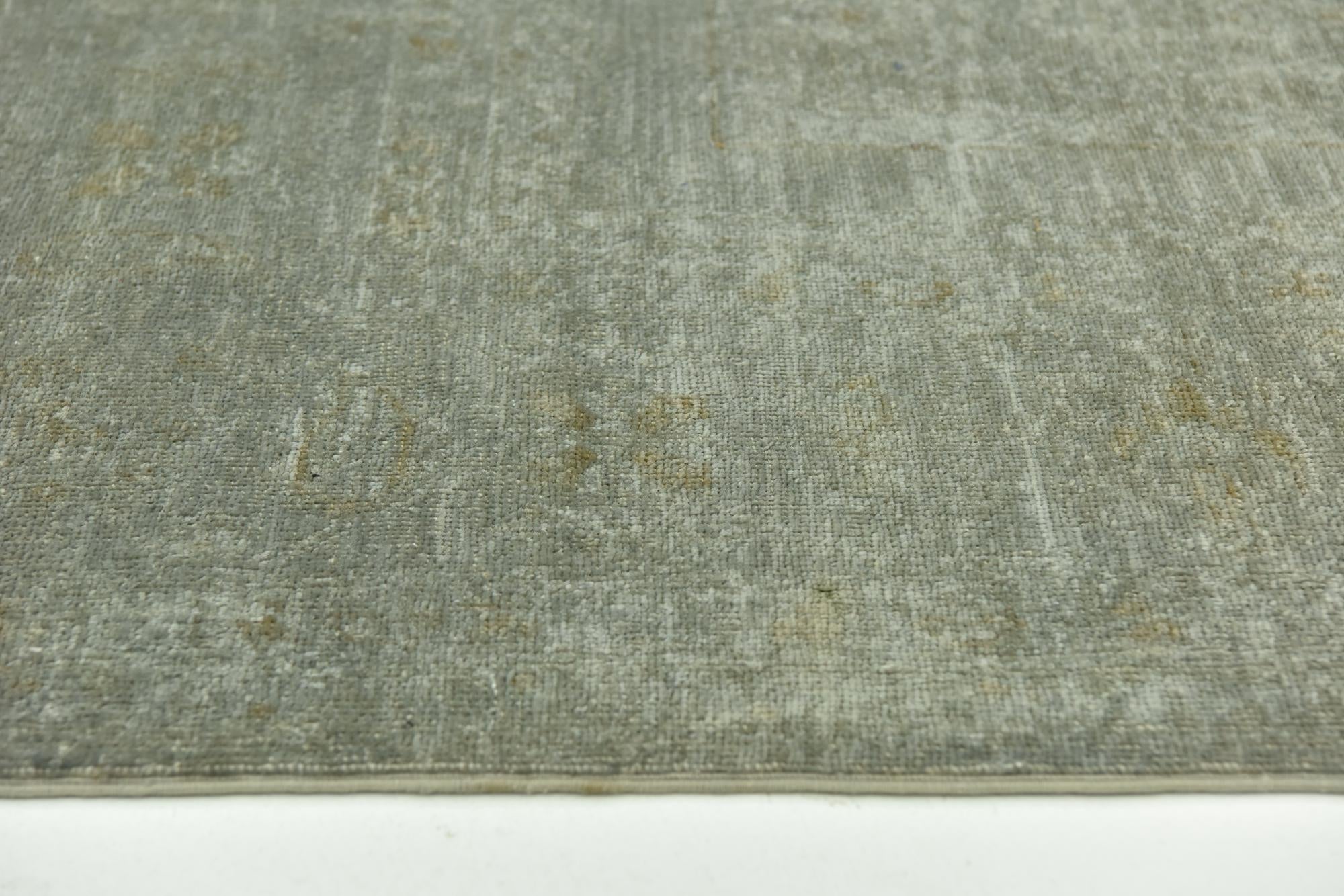 6' 10 x 9' 9 Hand Knotted Over-Dyed Ziegler Wool Rug