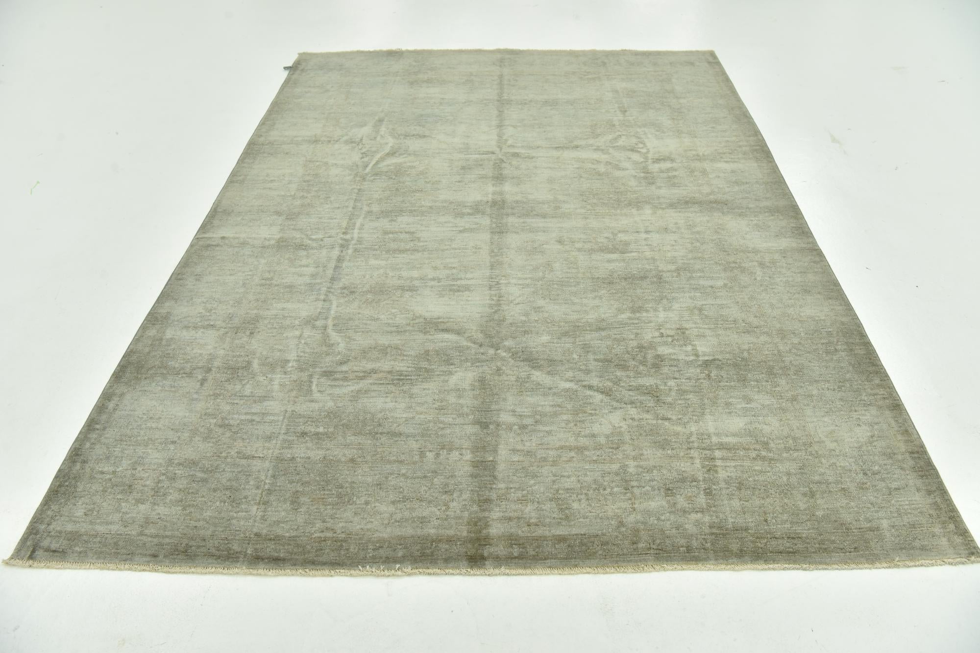 6' 2 x 8' 5 Hand Knotted Over-Dyed Ziegler Rug