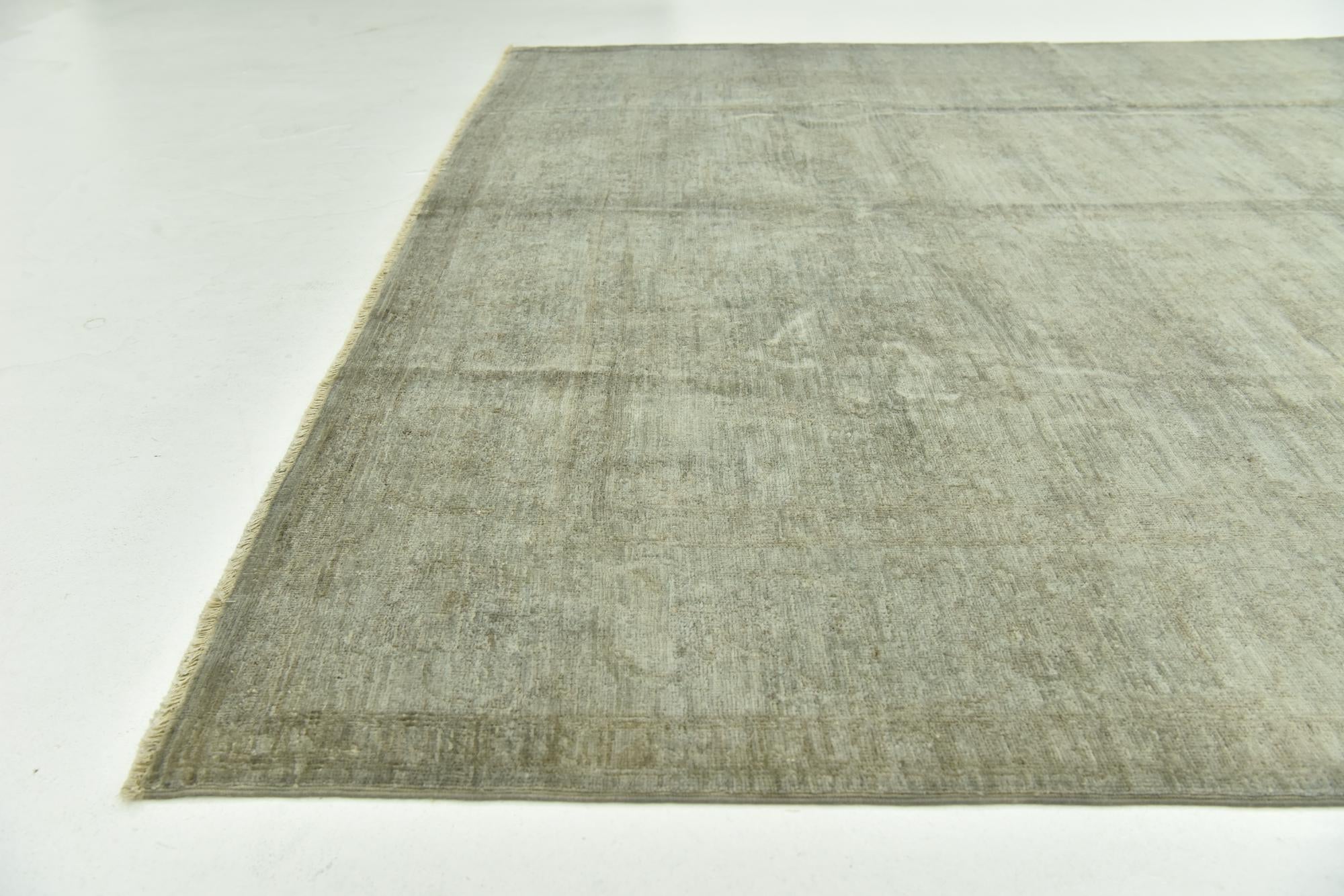 6' 2 x 8' 5 Hand Knotted Over-Dyed Ziegler Rug