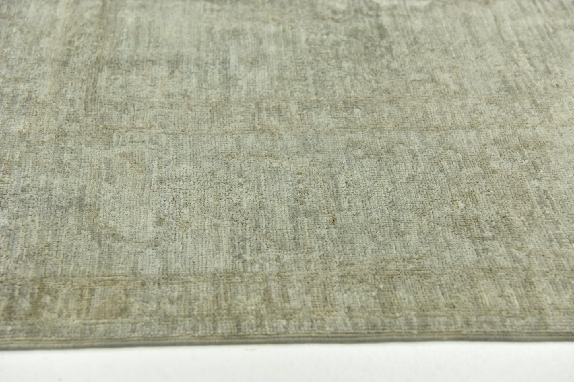 6' 2 x 8' 5 Hand Knotted Over-Dyed Ziegler Rug