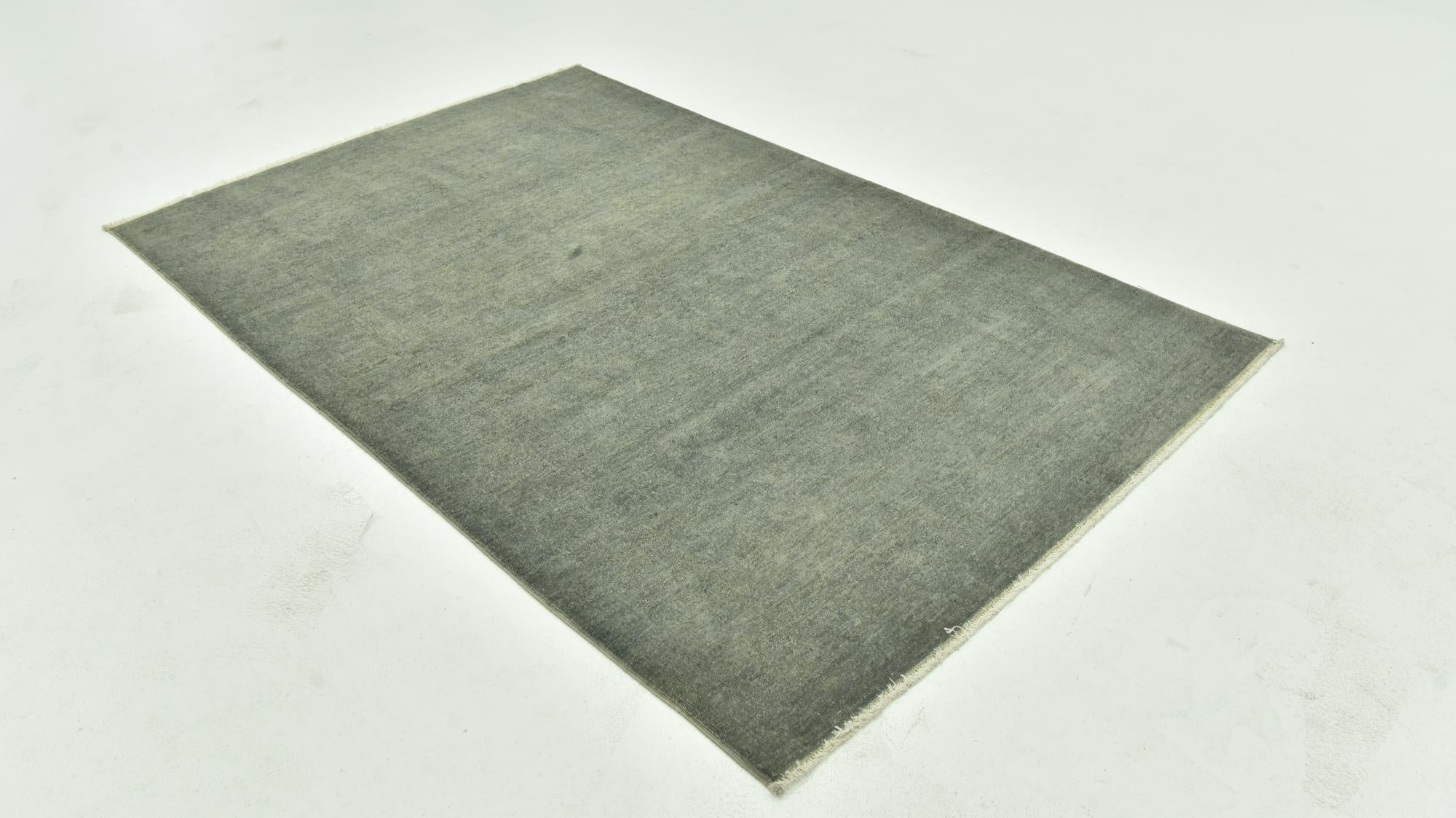 4' x 6' 5 Hand Knotted Over-Dyed Ziegler Rug