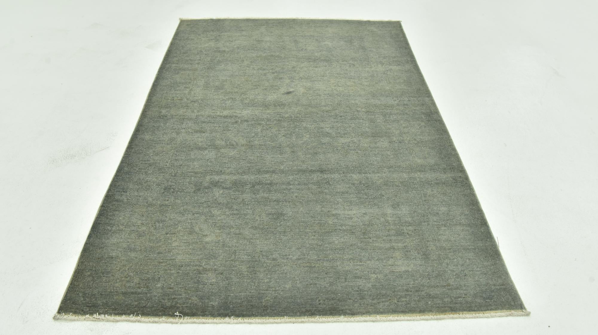 4' x 6' 5 Hand Knotted Over-Dyed Ziegler Rug