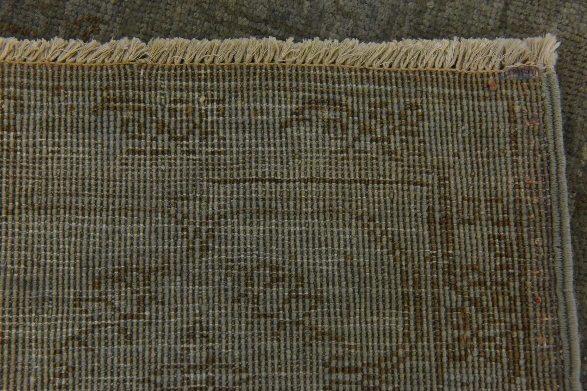 4' 9 x 6' 6 Hand Knotted Over-Dyed Ziegler Rug