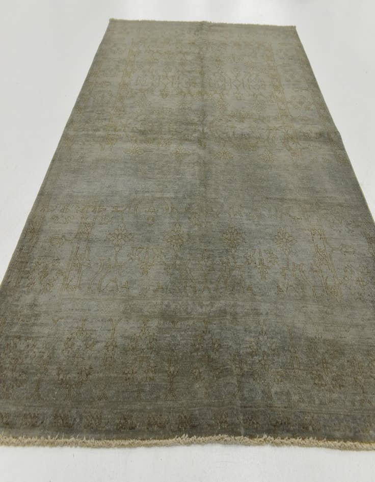 Detail image of 4' 9 x 6' 6 Hand Knotted Over-Dyed Ziegler Rug