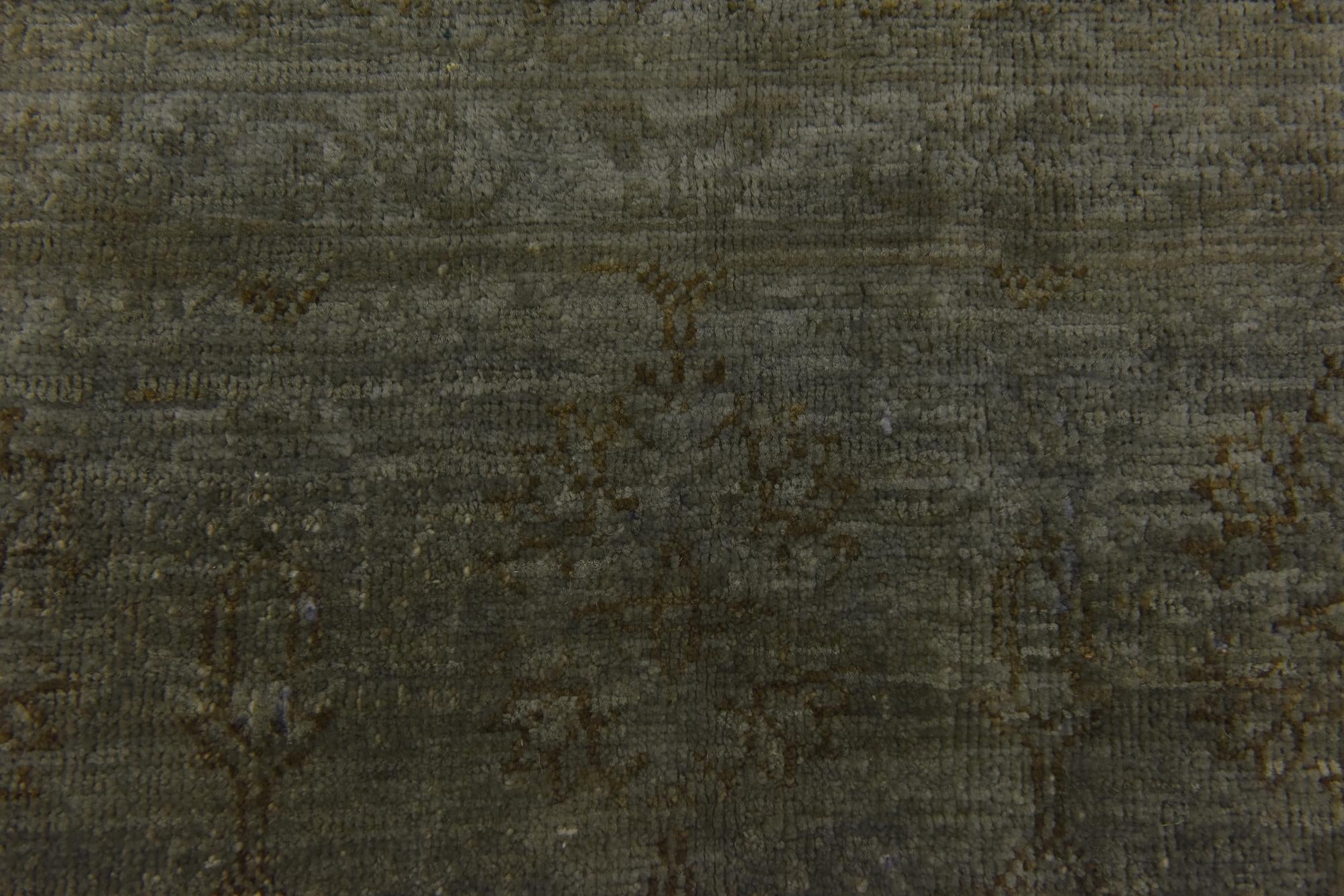 4' 9 x 6' 6 Hand Knotted Over-Dyed Ziegler Rug