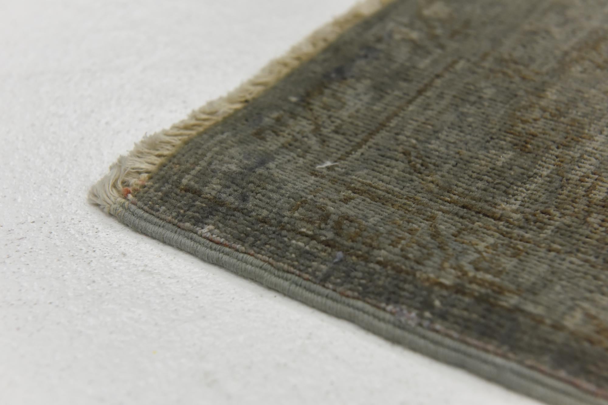 4' 9 x 6' 6 Hand Knotted Over-Dyed Ziegler Rug