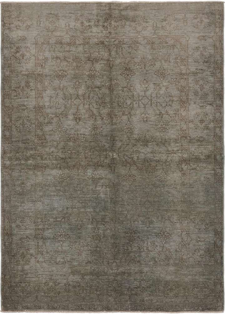 4' 9 x 6' 6 Hand Knotted Over-Dyed Ziegler Rug