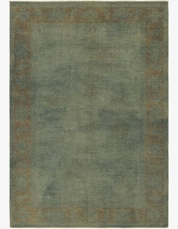 6' 6 x 9' 2 Hand Knotted Over-Dyed Ziegler Rug