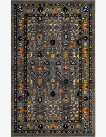 Gray Washable Palazzo Rug