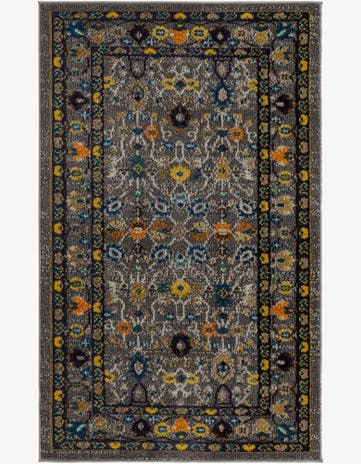 Gray Washable Palazzo Rug