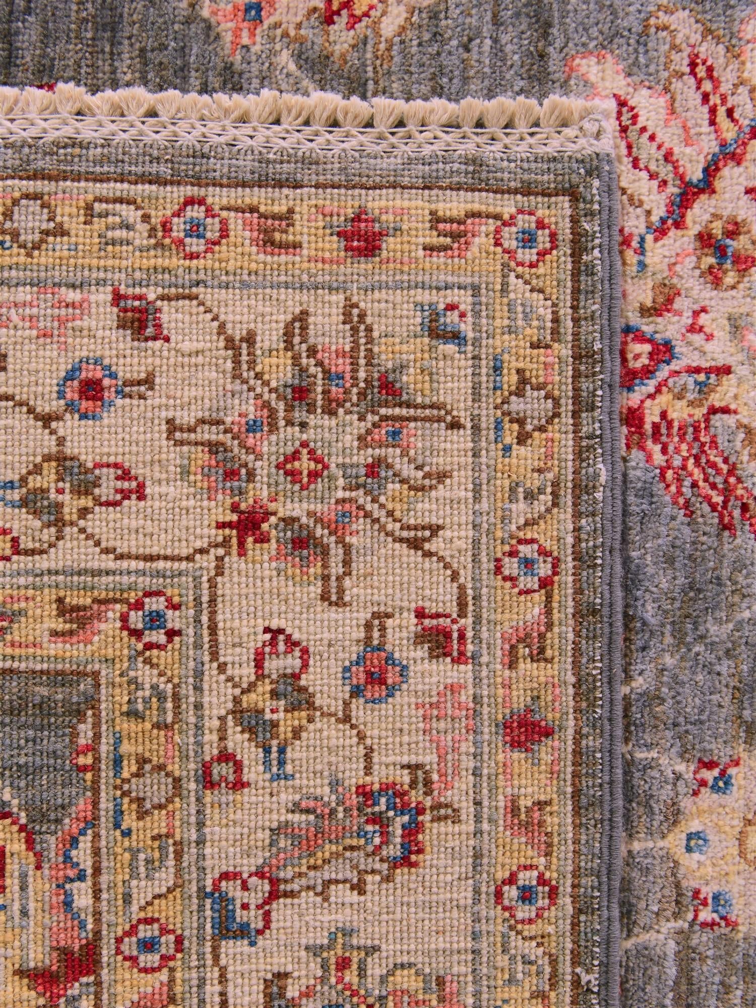 4' x 6' 4 Hand Knotted Pershawar Ziegler Rug