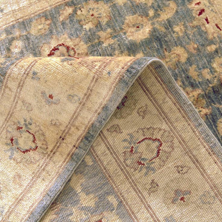 Detail image of 4' 1 x 5' 10 Hand Knotted Pershawar Ziegler Rug