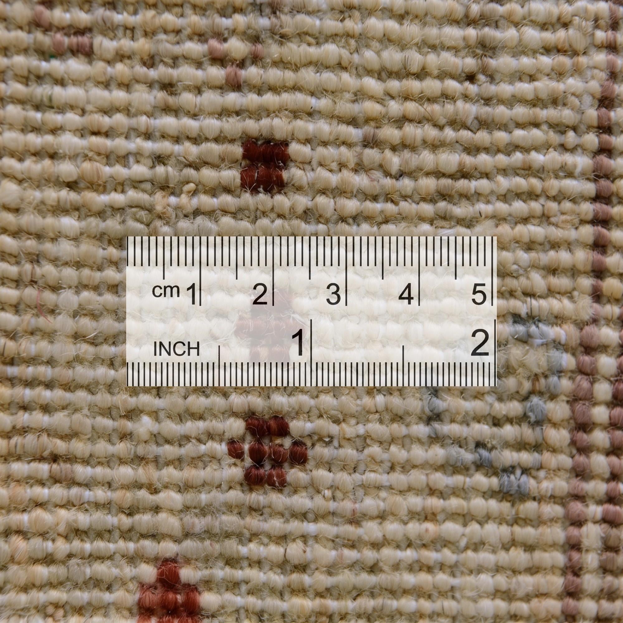 4' 1 x 5' 10 Hand Knotted Pershawar Ziegler Rug