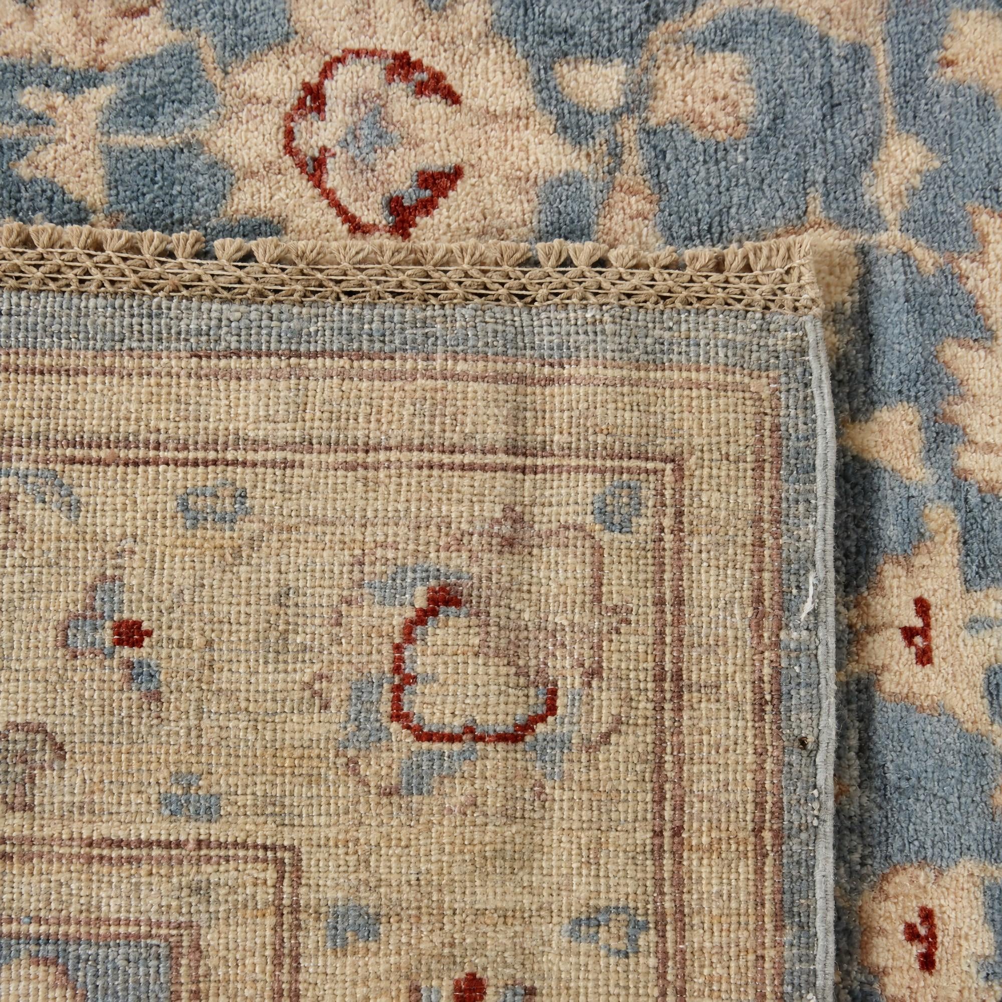 125cm x 180cm Hand Knotted Pershawar Ziegler Rug