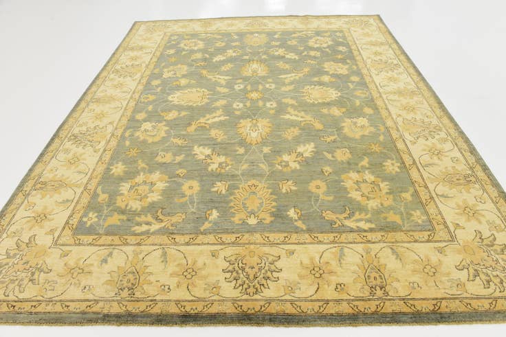 Detail image of 8' x 10' Hand Knotted Peshawar Ziegler Rug