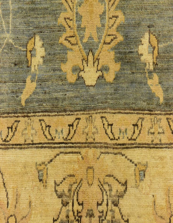 Detail image of 8' x 10' Hand Knotted Peshawar Ziegler Rug