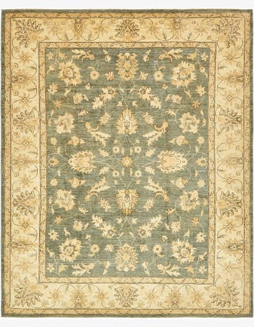 8' x 10' Hand Knotted Peshawar Ziegler Rug