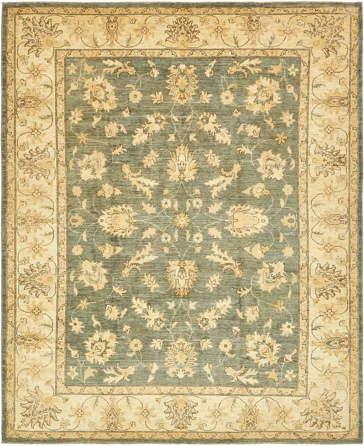 8' x 10' Hand Knotted Peshawar Ziegler Rug