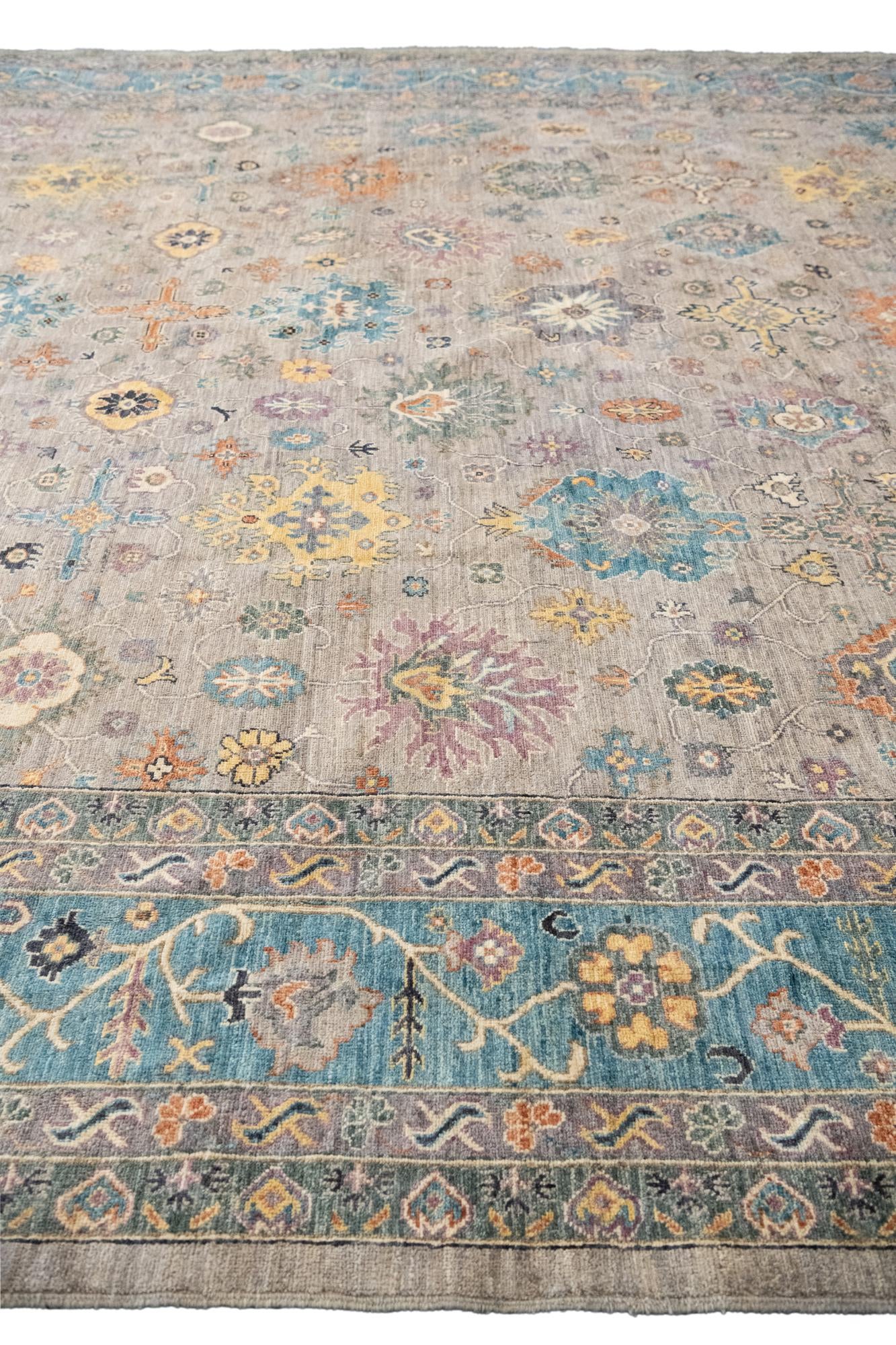 13' 3 x 19' 2 Hand Knotted Peshawar Ziegler Rug