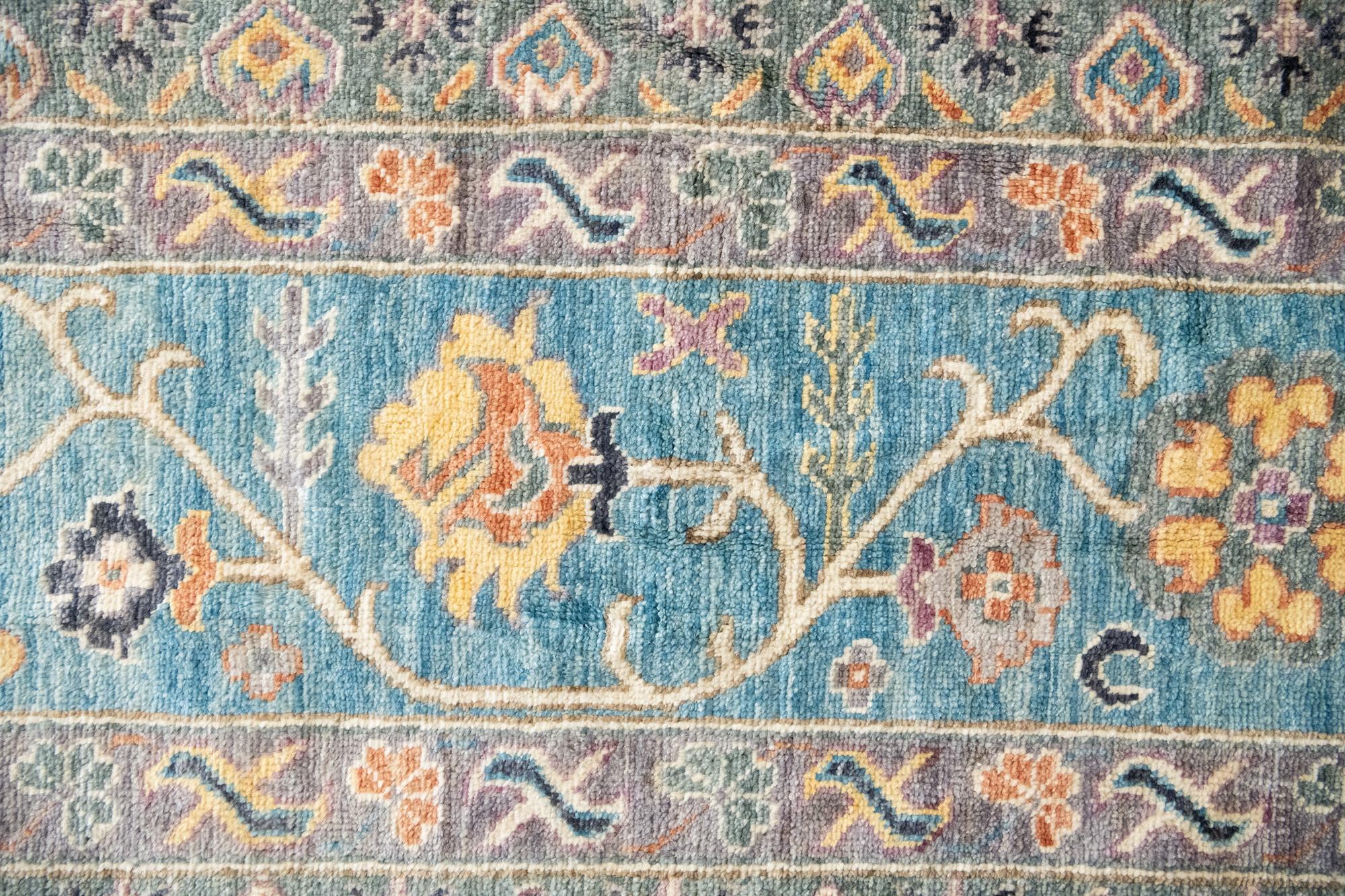 13' 3 x 19' 2 Hand Knotted Peshawar Ziegler Rug