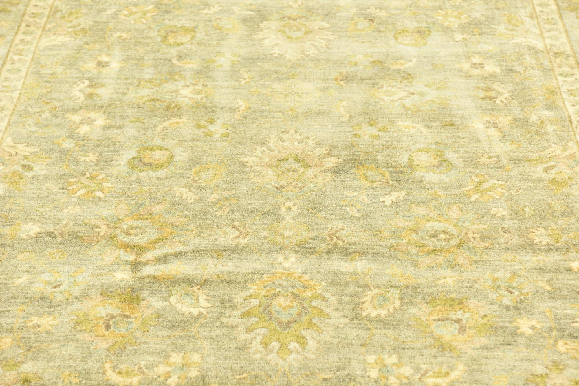 6' 6 x 9' 4 Hand Knotted Peshawar Ziegler Rug