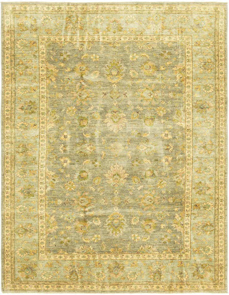 Detail image of 6' 6 x 9' 4 Hand Knotted Peshawar Ziegler Rug
