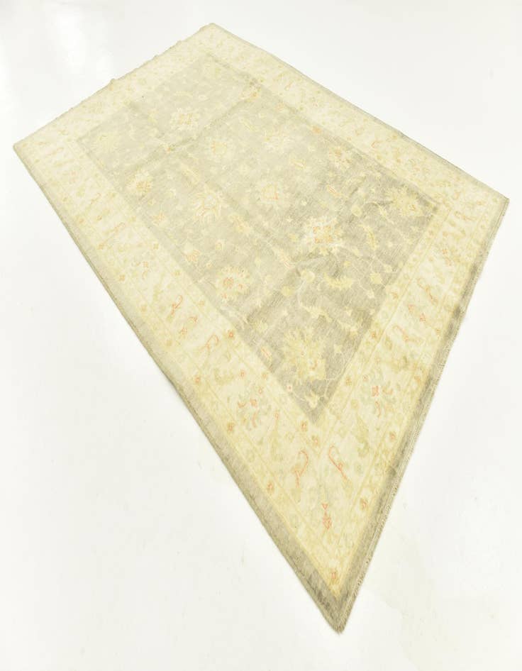 Detail image of 6' 5 x 9' 9 Hand Knotted Peshawar Ziegler Rug