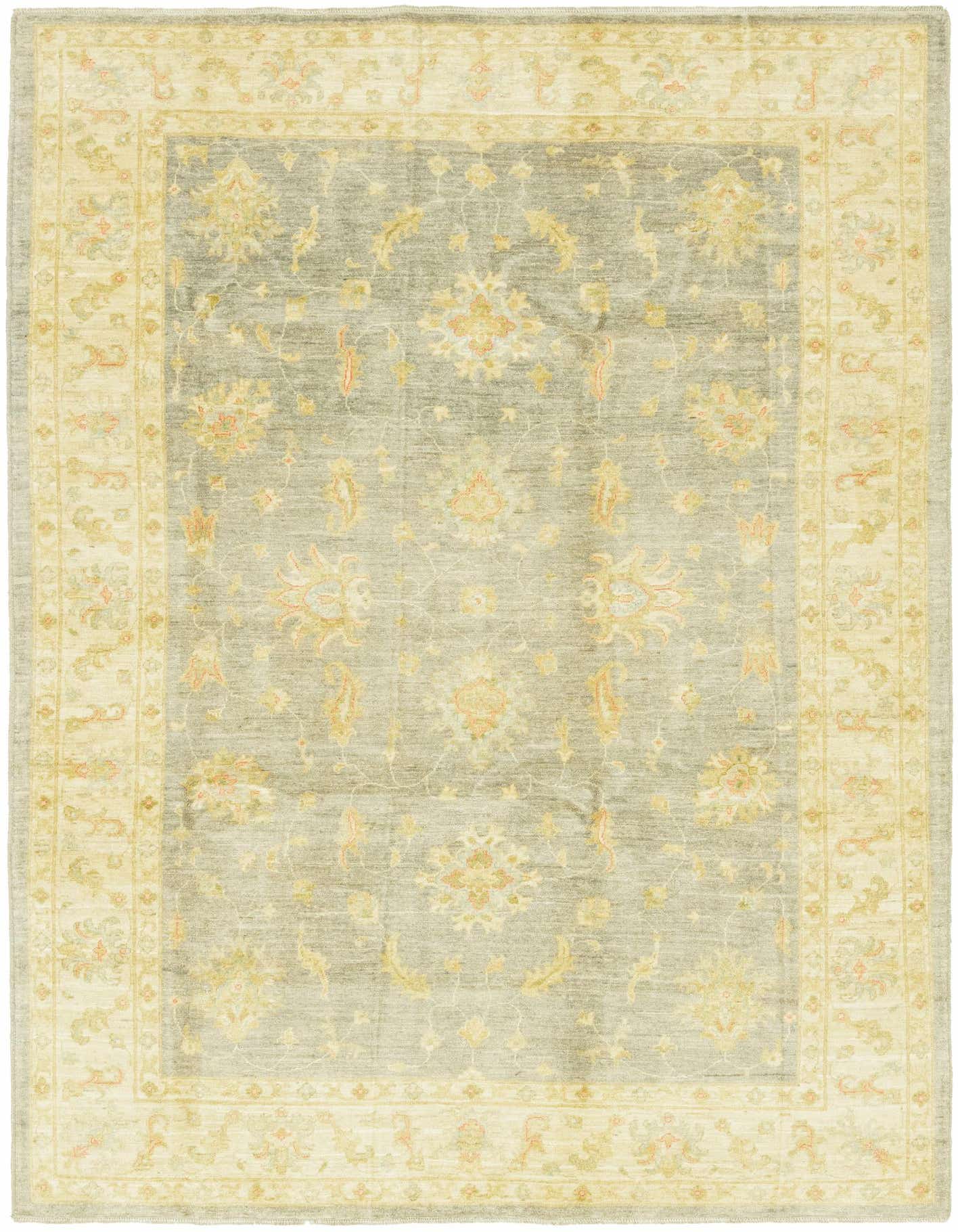 6' 5 x 9' 9 Hand Knotted Peshawar Ziegler Rug