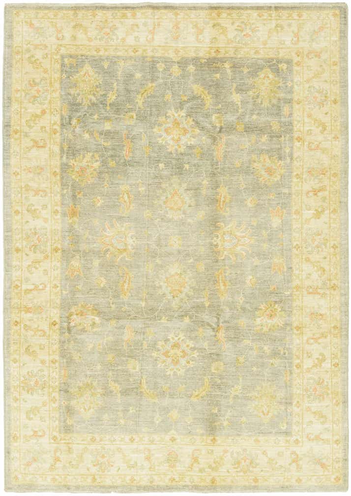 6' 5 x 9' 9 Hand Knotted Peshawar Ziegler Rug