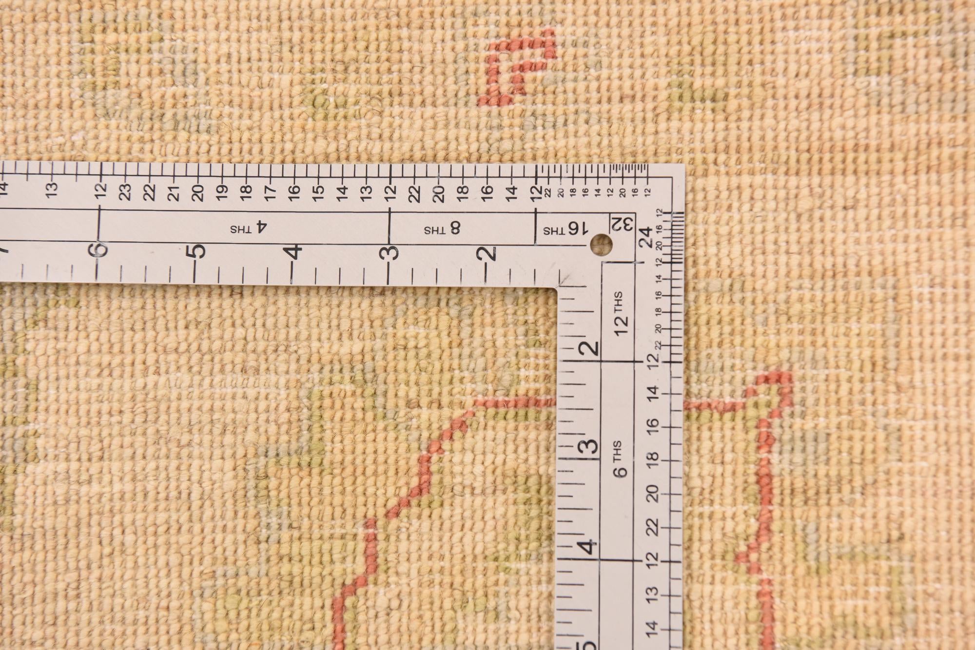 6' 9 x 10' Hand Knotted Peshawar Ziegler Rug