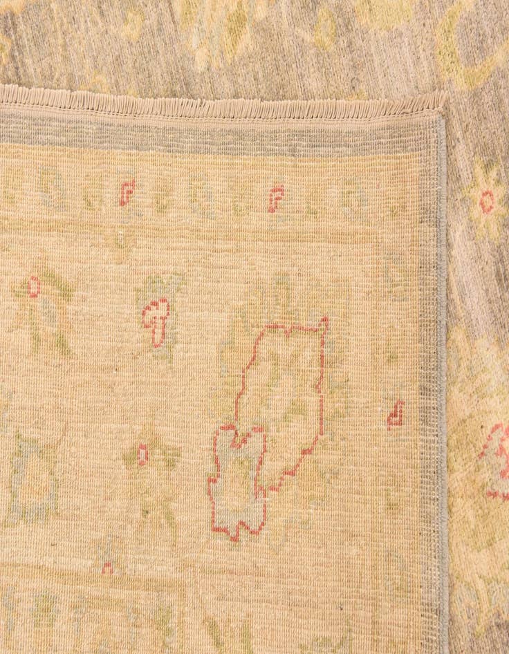 Detail image of 6' 9 x 10'  Hand Knotted Peshawar Ziegler Rug