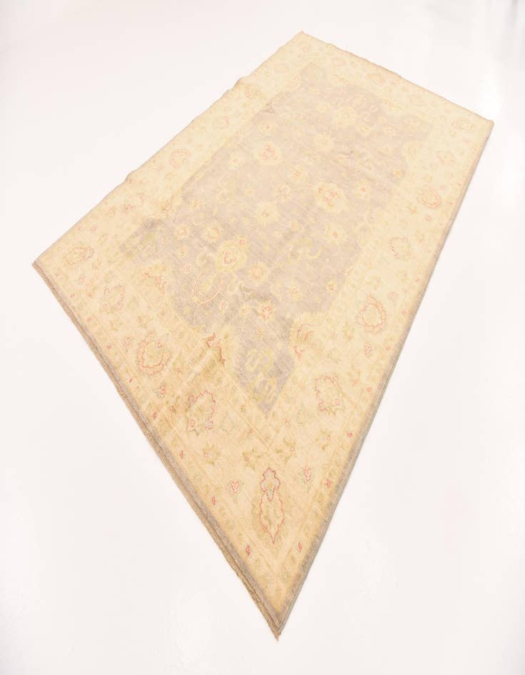 Detail image of 6' 9 x 10' Hand Knotted Peshawar Ziegler Rug