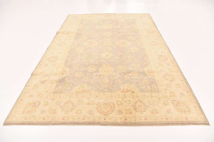 6' 9 x 10' Hand Knotted Peshawar Ziegler Rug