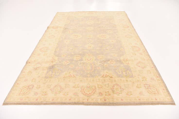 Detail image of 6' 9 x 10' Hand Knotted Peshawar Ziegler Rug