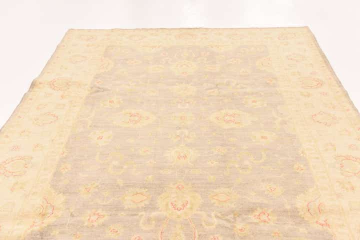 6' 9 x 10' Hand Knotted Peshawar Ziegler Rug