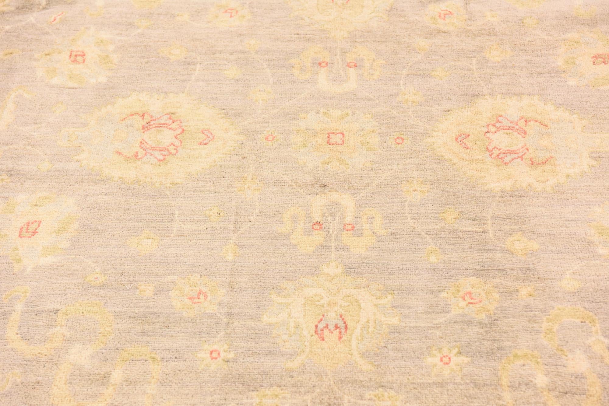 6' 9 x 10' Hand Knotted Peshawar Ziegler Rug