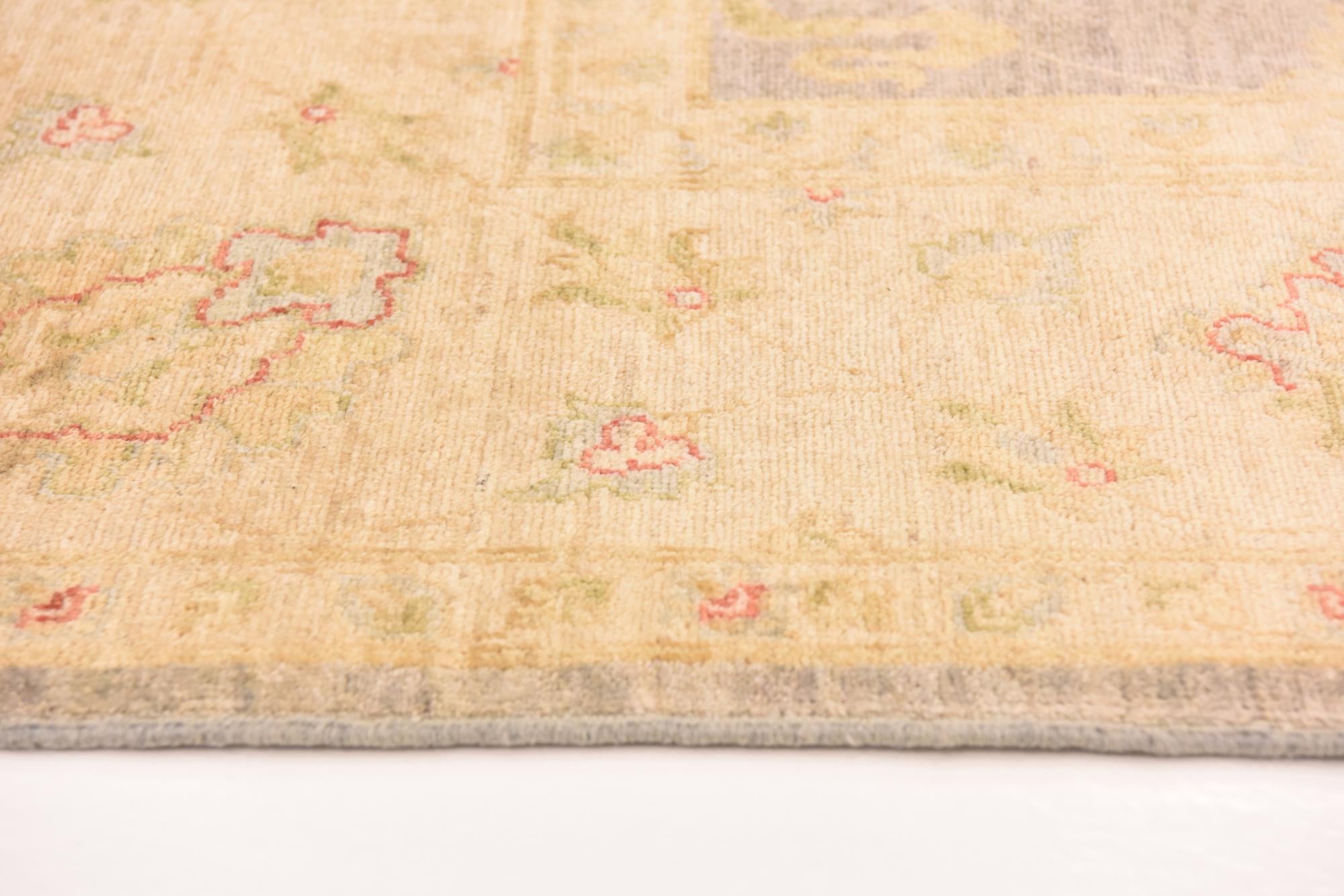 6' 9 x 10' Hand Knotted Peshawar Ziegler Rug