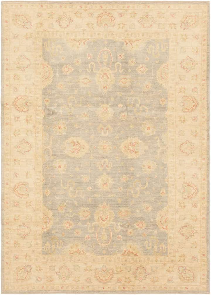 6' 9 x 10' Hand Knotted Peshawar Ziegler Rug